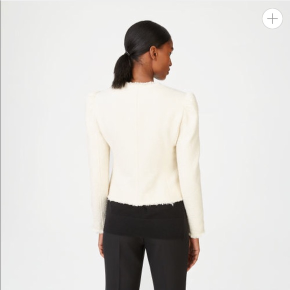 Club Monaco Tweed Milan Jacket BURGUNDY - Picture 3 of 4